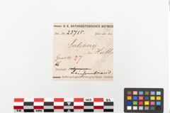 Etiketten zu Leichenbrand (NHMW-PRAE-023715)